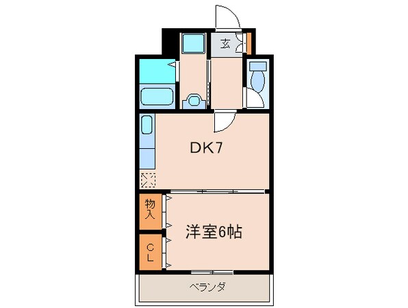 クレインタ－トル弐番館の物件間取画像